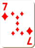 Seven Of Diamonds Clip Art